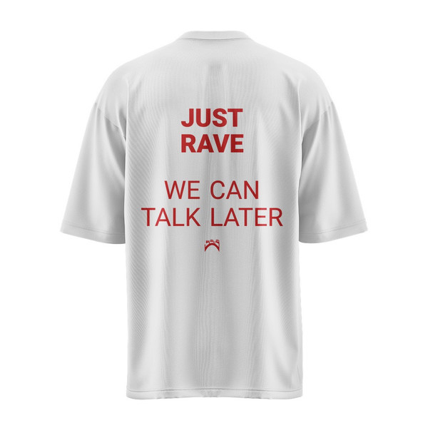 Just Rave T-shirt — supplier product photograph